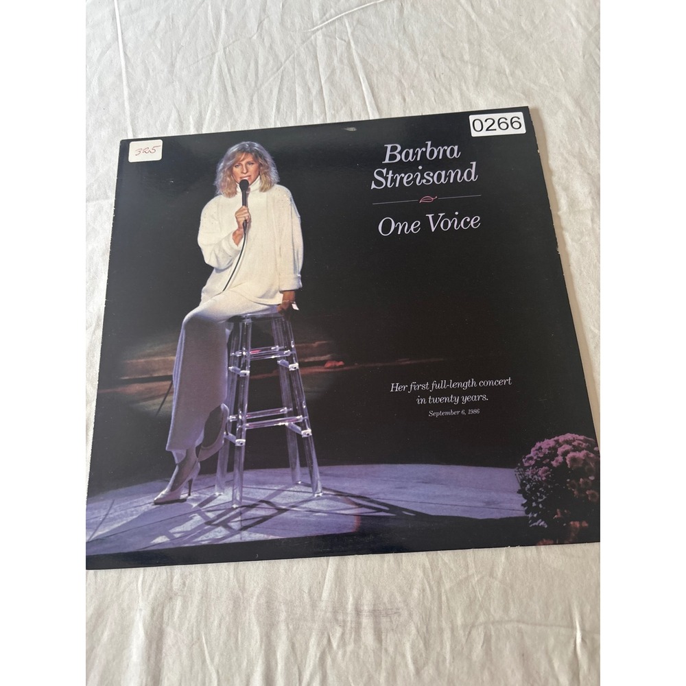 Barbra Streisand One Voice LP Record 12" 33 RPM Columbia OC 40788 Good Live